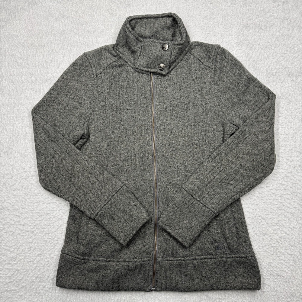 REI Co-op Full Zip Sweater Gray Women's Size Small
